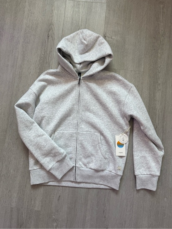 Vuori Sweaters - Vuori Restore Full Zip Hoodie Light Gray Zip-Up Hoodie Jacket